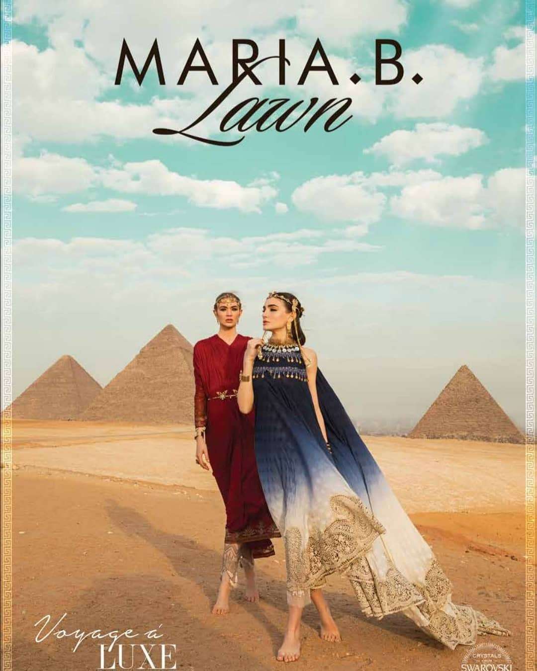 MARIA B LAWN VOYAGE LUXE - RESTOCKED